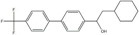 2-环己基-1-(4'-三氟甲基联苯-4-基)乙醇 结构式