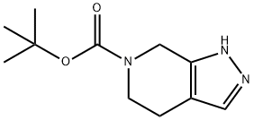 1,4,5,7-四氢-6H-吡唑并[3,4-C]吡啶-6-羧酸叔丁酯 结构式