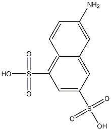 6-Amino-1,3-naphthalenedisulfonic acid 结构式