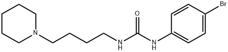 N-(4-Bromophenyl)-N'-[4-(1-piperidinyl)butyl]-urea 结构式