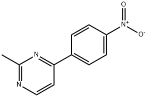 2-甲基-4-(4-硝基苯基)嘧啶 结构式