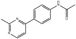 N-(3-(2-甲基嘧啶-4-基)苯基)乙酰胺 结构式