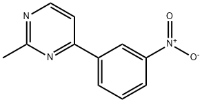 2-甲基-4-(3-硝基苯基)嘧啶 结构式