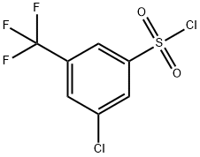 3-氯-5-三氟甲基苯磺酰氯 结构式