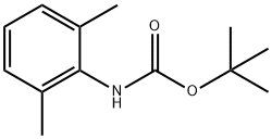 (2,6-二甲基苯基)氨基甲酸叔丁酯 结构式