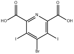 4-Bromo-3,5-diiodopyridine-2-carboxylic acid 结构式