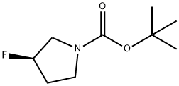 (R)-1-BOC-3-氟吡咯烷 结构式