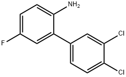 2-氨基-5-氟-3,4,-二氯联苯 结构式