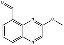 3-甲氧基喹喔啉-5-甲醛 结构式