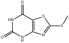 2-(甲硫基)噻唑并[4,5-D]嘧啶-5,7-二醇 结构式