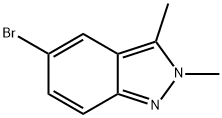 5-溴-2,3-二甲基-2H-吲唑 结构式