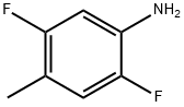 2,5-二氟-4-氨基甲苯 结构式