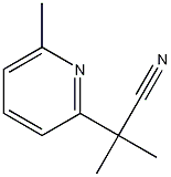 2-Methyl-2-(6-methylpyridin-2-yl)propanenitrile 结构式