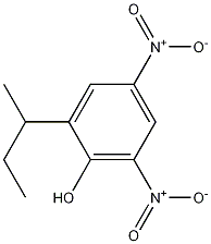 2-sec-Butyl-4,6-dinitrophenol 结构式