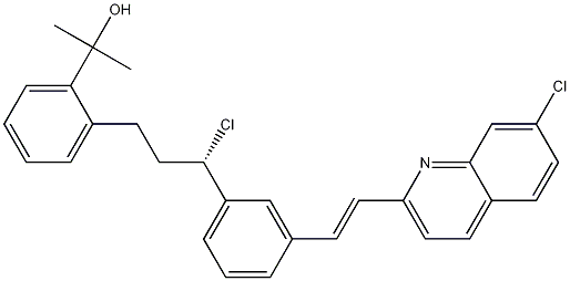 孟鲁司特氯醇杂质 结构式