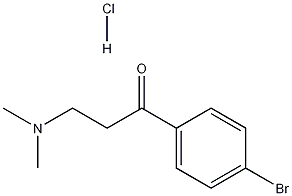 3-二甲氨基-4'-溴苯丙酮盐酸盐 结构式