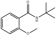 N-叔丁基-2-甲氧基苯甲酰胺 结构式