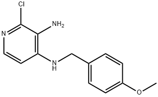 N4-(4-METHOXYBENZYL)-2-CHLOROPYRIDINE-3,4-DIAMINE 结构式