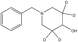 1-(苯基甲基)-4-哌啶-3,3,5,5-D4-醇 结构式