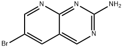 6-溴吡啶并[2,3-D]嘧啶-2-胺 结构式