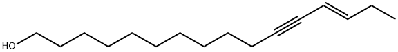 (13Z)-13-Hexadecene-11-yne-1-ol 结构式