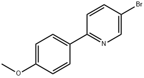 5-溴-2-(4-甲氧苯基)吡啶 结构式
