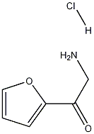 2-氨基-1-(呋喃-2-基)乙-1-酮盐酸盐 结构式