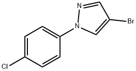 4-溴-1-(4-氯苯基)吡唑 结构式