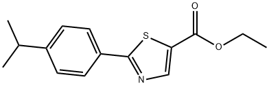 2-[4-异丙基苯基]-噻唑-5-甲酸乙酯 结构式