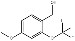 4-甲氧基-2-三氟甲氧基苄醇 结构式