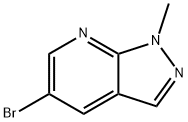5-溴-1-甲基-1H-吡唑并[3,4-B]吡啶 结构式