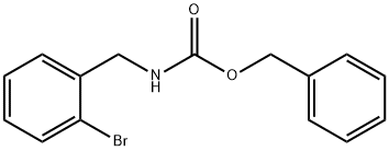 (2-溴苄基)氨基甲酸苄酯 结构式