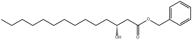benzyl 3-hydroxytetradecanoate 结构式