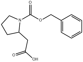 N-CBZ-2-四氢吡咯乙酸 结构式