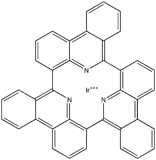Tris(1-phenylisoquinoline) iridium (III) 结构式