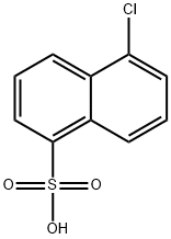 5-氯-1-萘磺酸 结构式