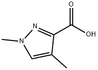1,4-Dimethyl-1H-pyrazole-3-carboxylic acid 结构式