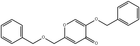 5-(benzyloxy)-2-(benzyloxymethyl)-4H-pyran-4-one 结构式