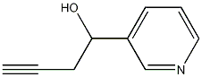 1-(吡啶-3-基)丁-3-炔-1-醇 结构式