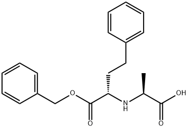 N-[1-(S)-Benzyloxycarbonyl-3-phenylpropyl]-L-alanine 结构式
