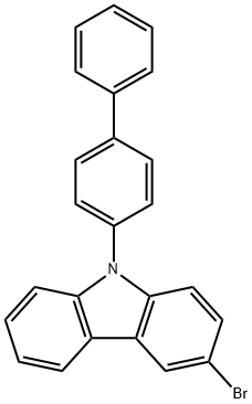 9-[1,1'-联苯-4-基]-3-溴-9H-咔唑 结构式