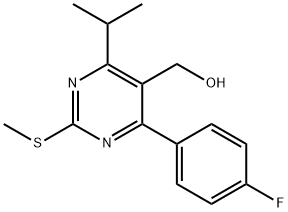 4-(4-Fluorophenyl)-5-hydroxymethyl-6-isopropyl-2-methylthiopyrimidine 结构式