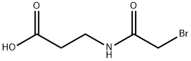 3-(2-溴乙酰氨基)丙酸 结构式