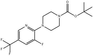 4-(3-氟-5-(三氟甲基)吡啶-2-基)哌嗪-1-甲酸叔丁酯 结构式