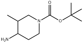 4-氨基-3-甲基-1-哌啶甲酸叔丁酯 结构式