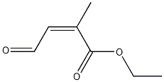 (Z)-2-甲基-4-丁烯酸乙酯 结构式