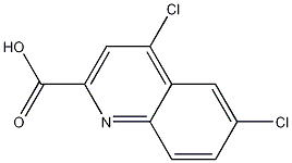 4,6-Dichloro-2-quinolinecarboxylic acid 结构式