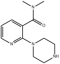 N,N-二甲基-2-(1-哌嗪)烟碱盐酸盐 结构式