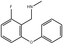 2-氟-N-甲基-6-苯氧基苄胺盐酸盐 结构式