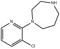 1-(3-氯吡啶)-1,4-二氮杂庚烷 结构式